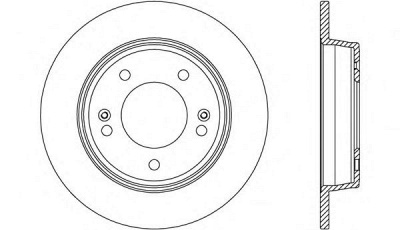 OPEN PARTS bda260410 -  Тормозной диск